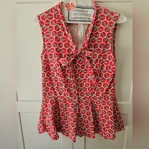 Mata Traders Peplum Top, Sz S